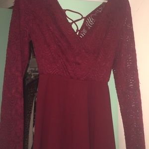 Maroon Dress